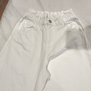 White Zara Baggy Jeans